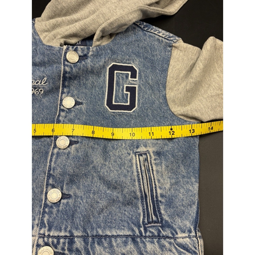 Baby Gap 2years Toddler Blue Denim Jacket NWT Snaps Pockets Fall/Winter/Boy/Girl - Picture 10 of 11